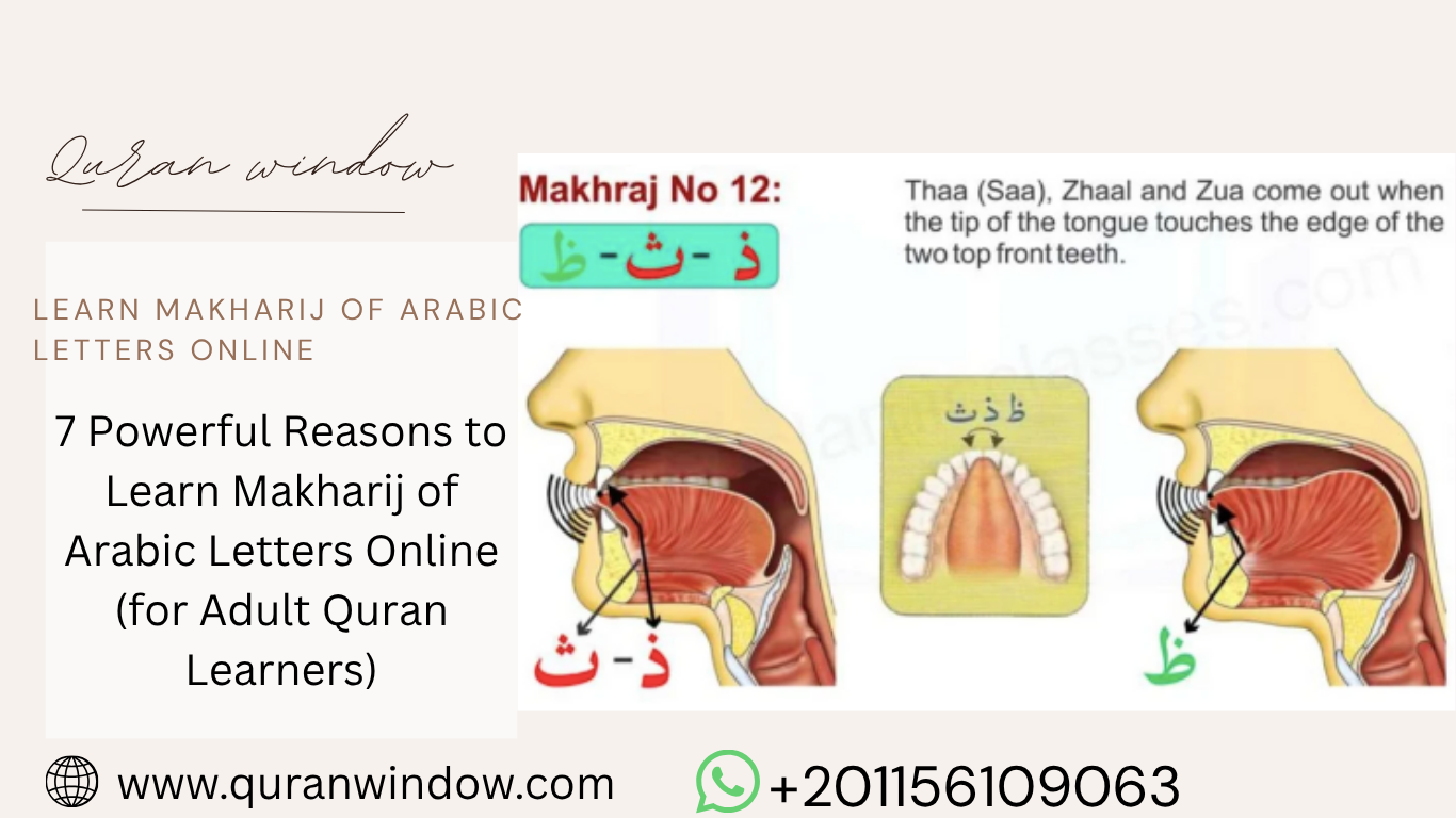 7 Powerful Reasons to Learn Makharij of Arabic Letters Online (for Adult Quran Learners)